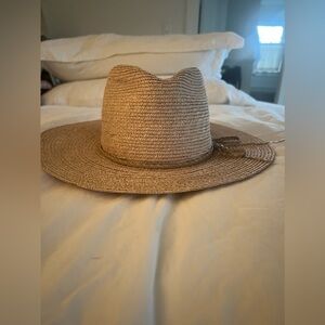 Lisa battaglia pink straw hat